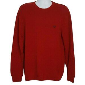 VIintage Chaps Sweater Size L Mens 100%‎ Cotton Knit Red